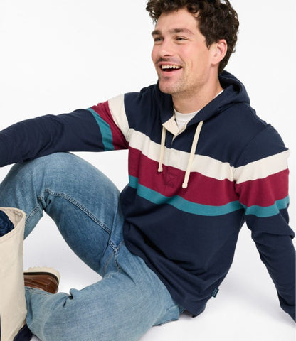 Men's Bean's Vintage Soft Rugby Hoodie - US 5612
