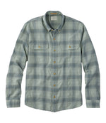 Men's Sunwashed Textured Shirt, Slightly Fitted, Plaid - US 9371