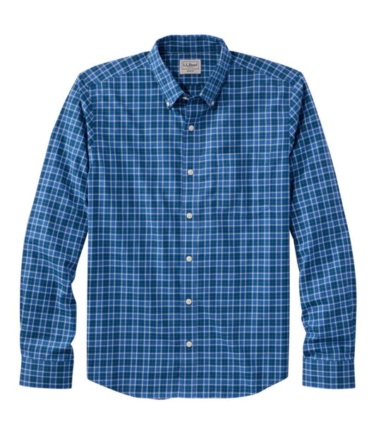 Men's Wrinkle-Free Kennebunk Sport Shirt, Long-Sleeve, Slim Fit, Check - US 0244