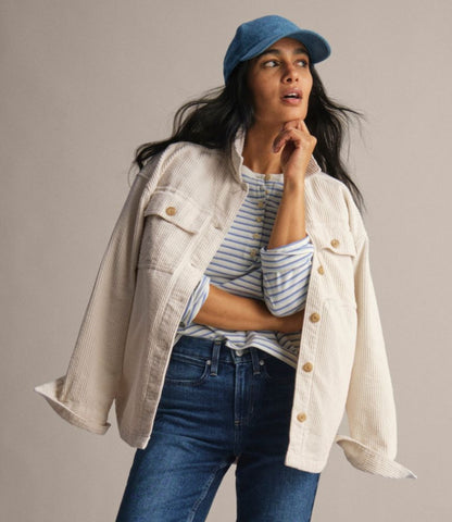 Women's Comfort Corduroy Big Shirt - US 0410