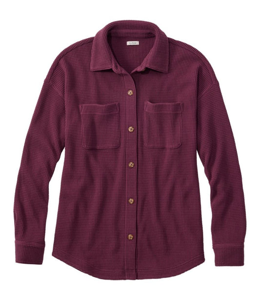 Women's Sunwashed Waffle Big Shirt - US 6479