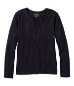 Women's L.L.Bean Tee, Long-Sleeve Splitneck - US 5360