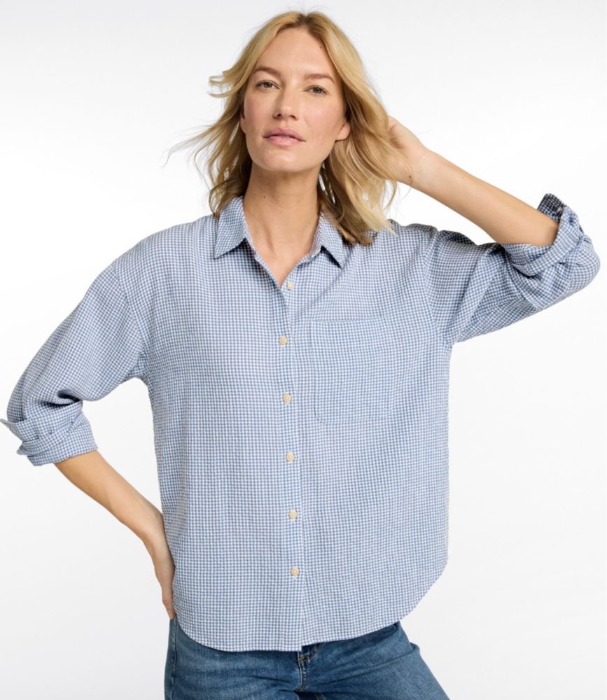 Women's Sunwashed Textured Big Shirt - US 0737
