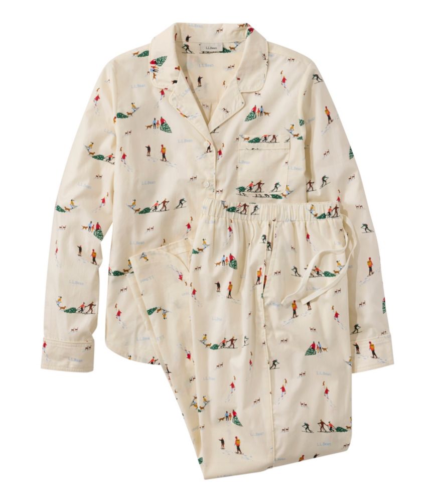 Women's Bean's Poplin Pajama Set - US 1032
