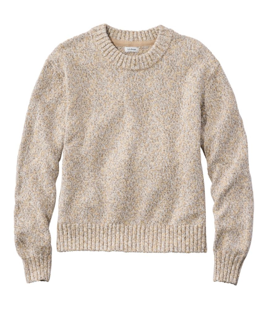 Women's Cotton Ragg Sweater, Relaxed Crewneck - US 3963