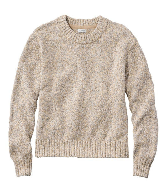Women's Cotton Ragg Sweater, Relaxed Crewneck - US 3963
