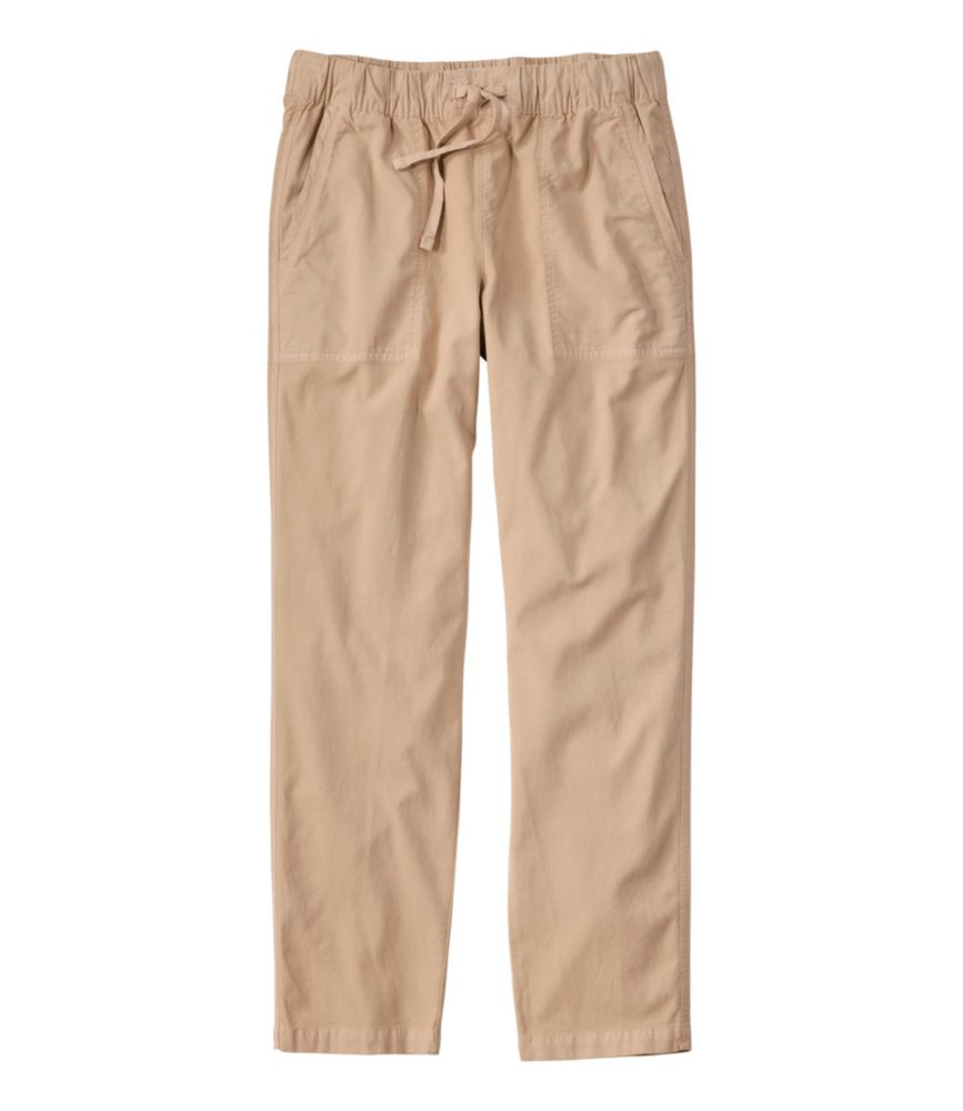 Women's Sunwashed Cotton-Blend Pull-On Pants, Mid-Rise Ankle - US 5984