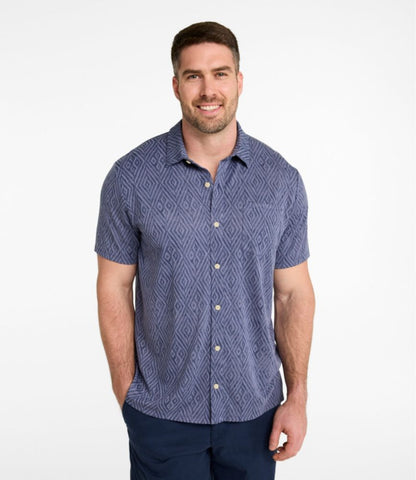 Men's Sunwashed Ultrasoft Button-Front Shirt, Short-Sleeve, Print - US 3365