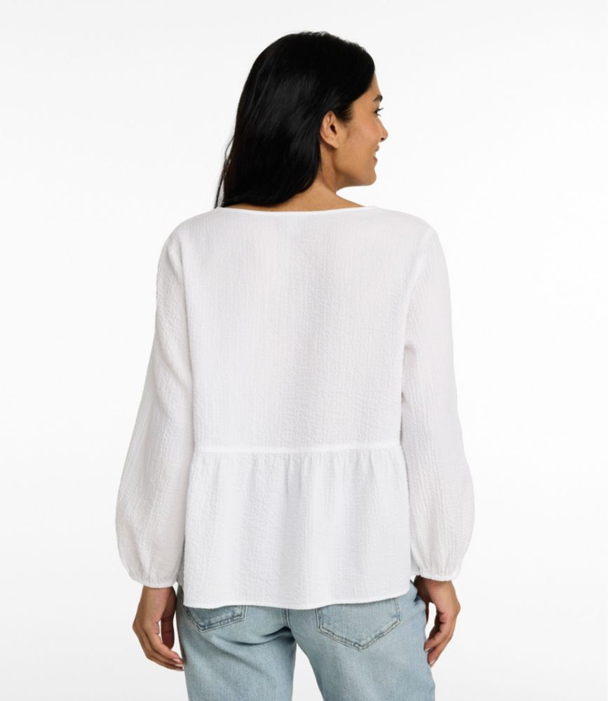 Women's Sunwashed Textured Popover Shirt - US 2203