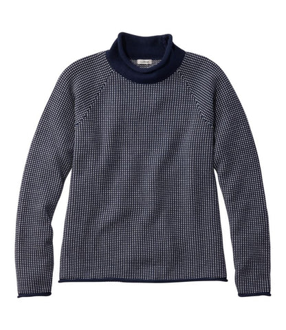 Women's The Original Double L® Sweater, Rollneck Bird's-Eye - US 4228