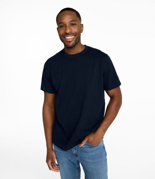 Men's Carefree Unshrinkable Tee, Slightly Fitted, Short-Sleeve - US 6632