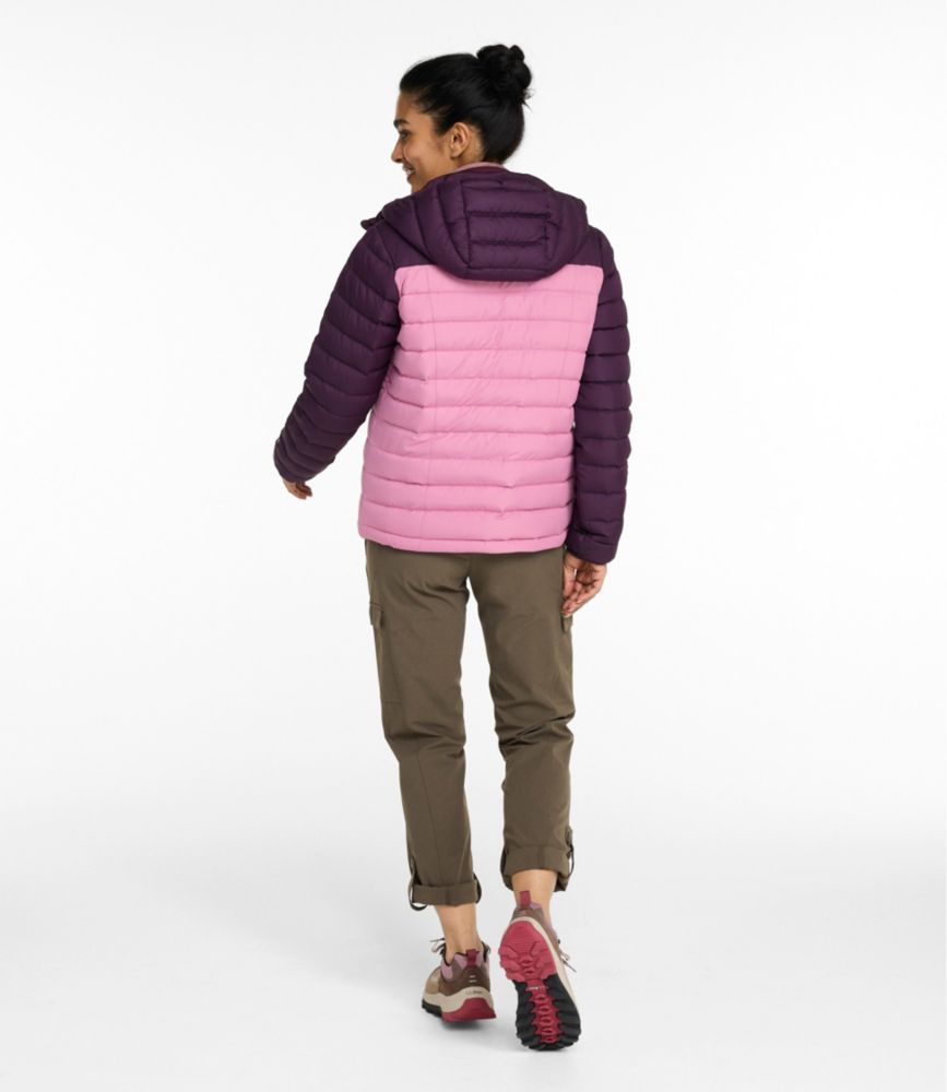 Women's Access Down Hooded Puffer, Colorblock - US 4322