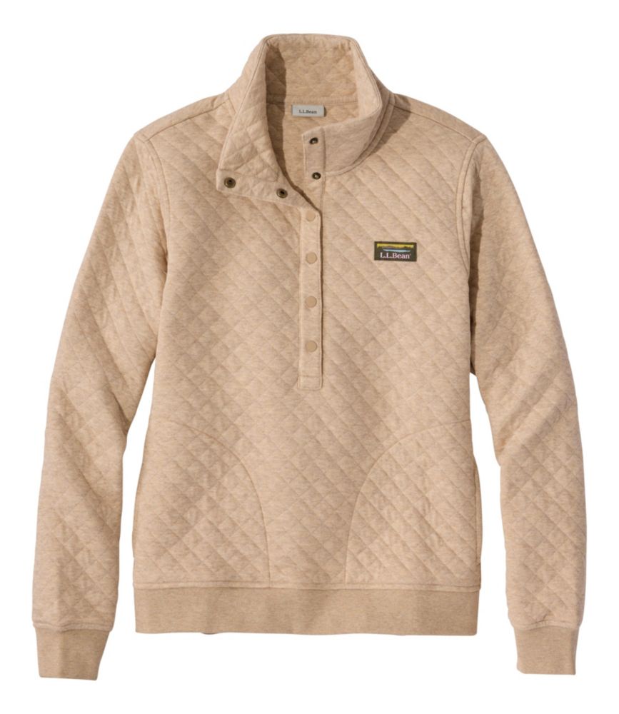 Women's Quilted Half-Snap Sweatshirt - US 0778
