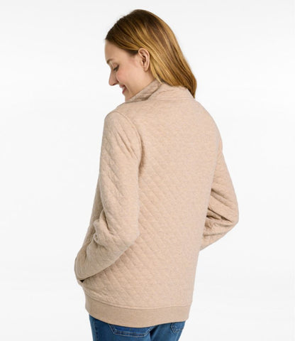 Women's Quilted Half-Snap Sweatshirt - US 0778
