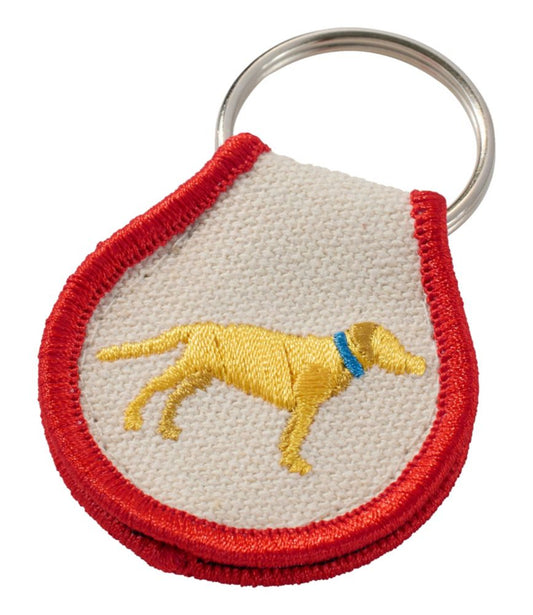 Embroidered Patch Charm, Yellow Lab - US 1106