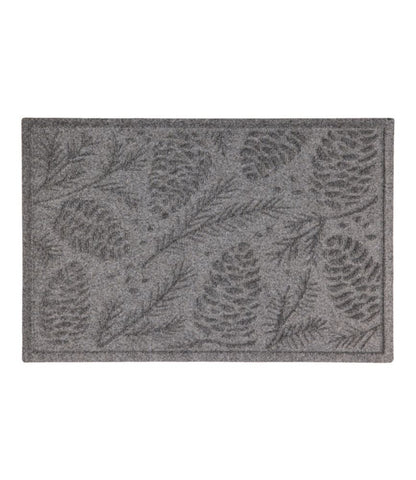 Everyspace Recycled Waterhog Doormat, Pine Cones - US 0782