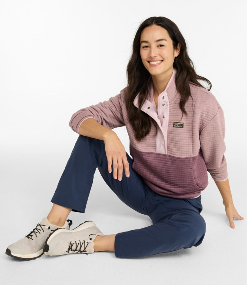 Women's Airlight Grid Pullover, Colorblock - US 8366