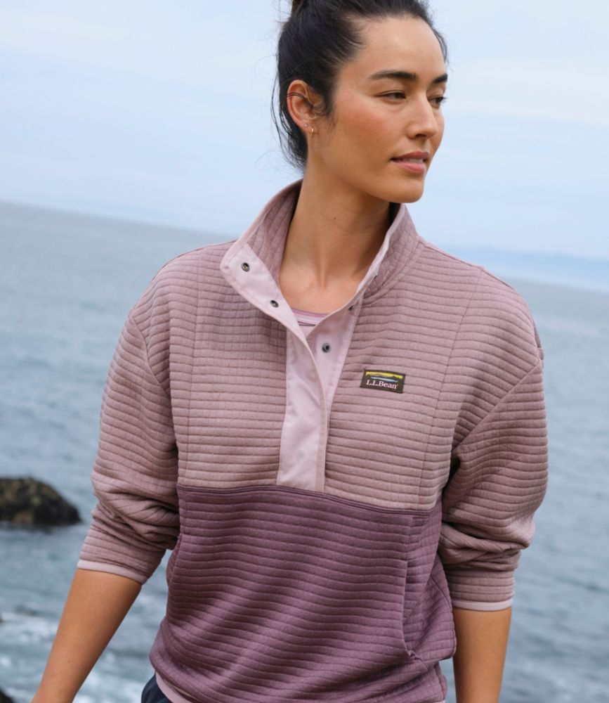 Women's Airlight Grid Pullover, Colorblock - US 8366