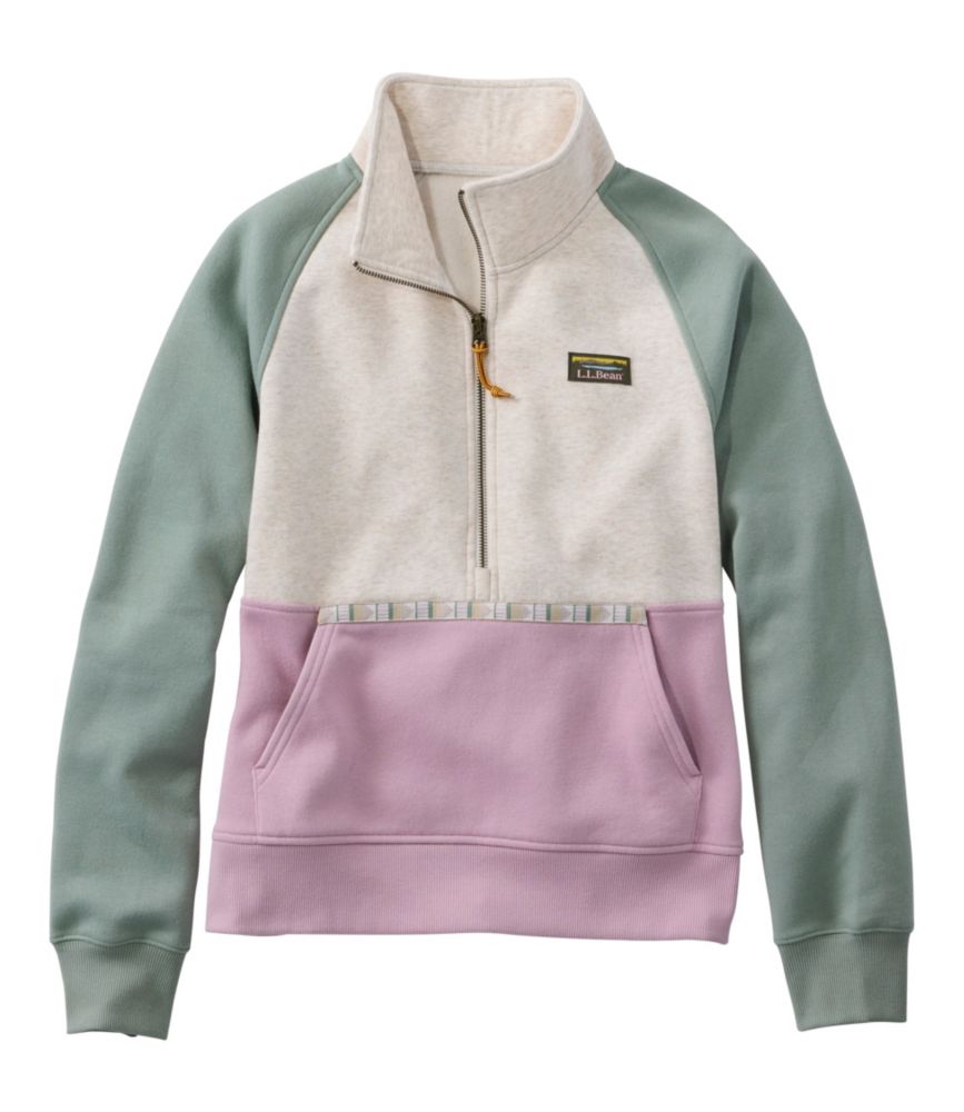 Women's Mountain Classic Sweatshirt, Half-Zip Colorblock - US 5016