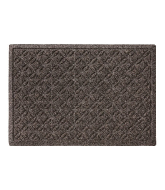 Heavyweight Recycled Waterhog Doormat, Geometric Rings - US 0678