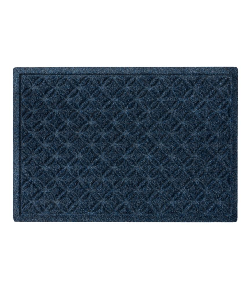 Heavyweight Recycled Waterhog Doormat, Geometric Rings - US 0801