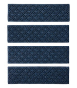 Heavyweight Recycled Waterhog Stair Tread, Geometric Rings - US 1895