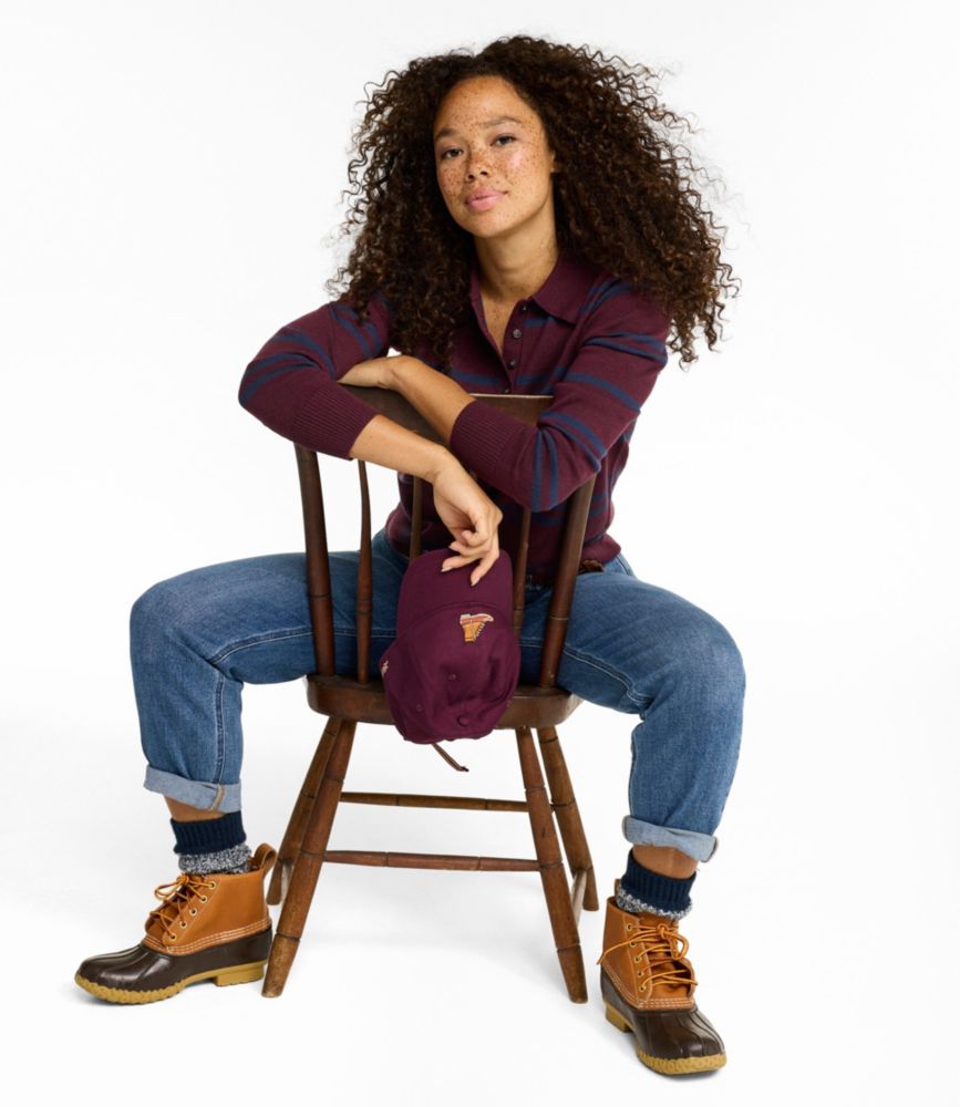 Women's Essential Merino Wool Sweater, Polo Stripe - US 8459
