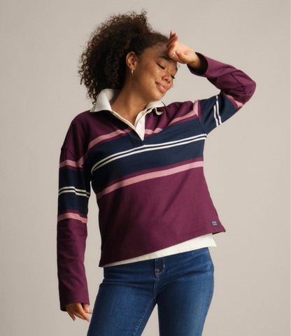 Women's Mountain Classic Rugby, Long-Sleeve Multi-Stripe - US 3334