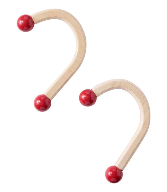 Wooden Stocking Hangers, Set of 2 - US 8817